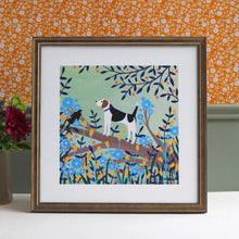 Load image into Gallery viewer, Beagle on Branch Art Print