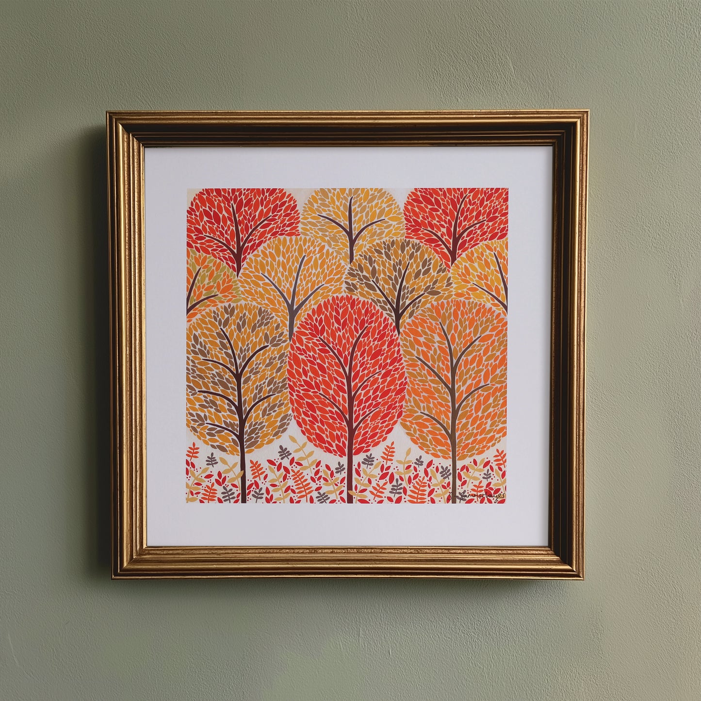 Autumn Trees Art Print