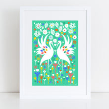Load image into Gallery viewer, Scandi Storks Art Print