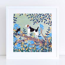 Load image into Gallery viewer, Beagle on Branch Art Print