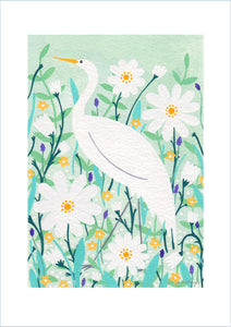 Elegant Stork Art Print