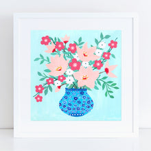 Load image into Gallery viewer, Floral On Mint Art Print