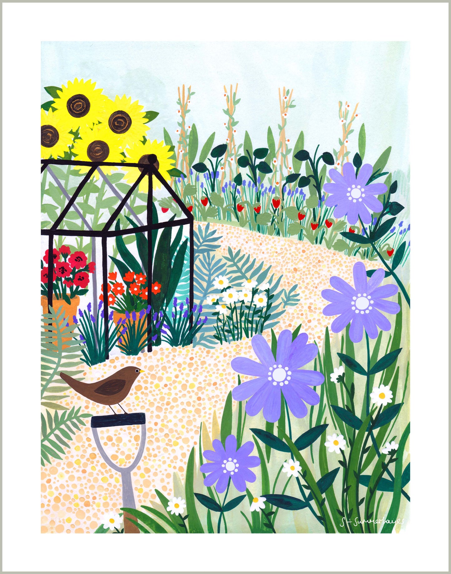 Gardening Art Print