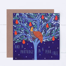 Load image into Gallery viewer, Partridge In A Pear Tree Greeting Card