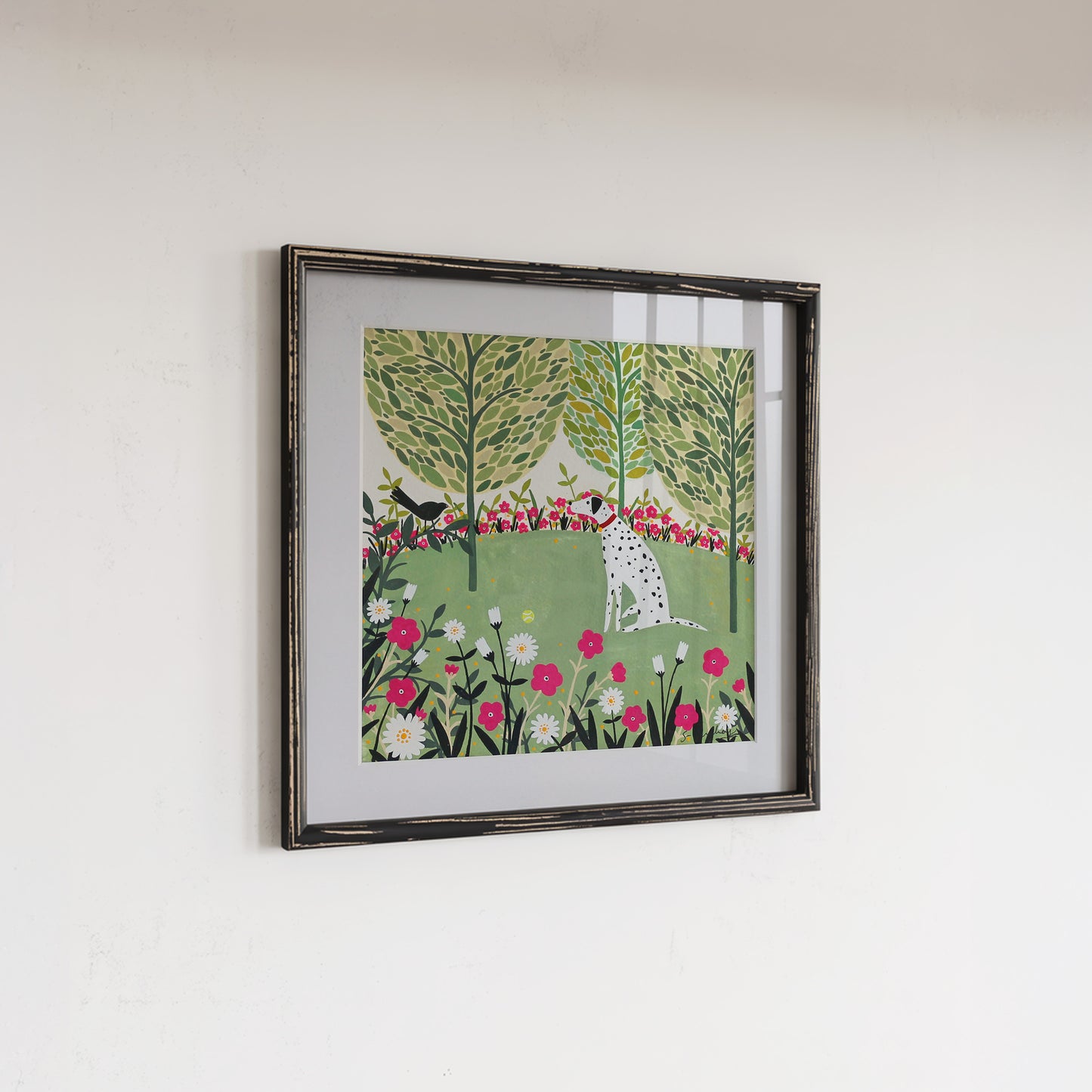 Dalmatian And Ball Art Print