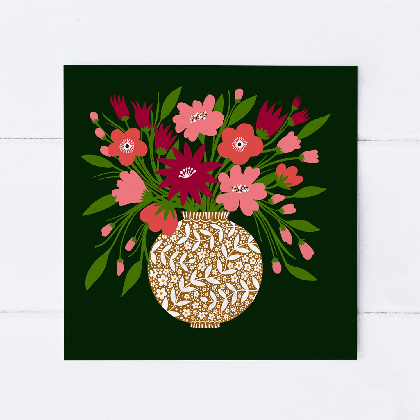 Autumnal Florals Thank You Card