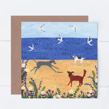 Load image into Gallery viewer, Beach Dogs Greeting Card