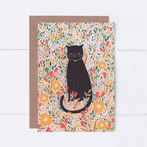 Cat Meadow Greeting Card