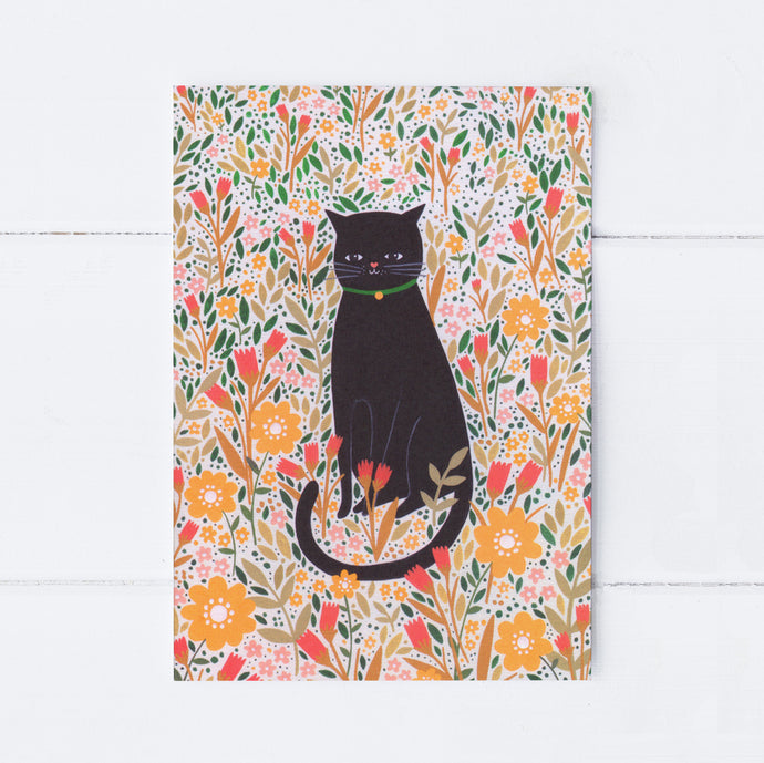 Wholesale - SS071 Cat Meadow Greeting 105x150mm, Pack of 6 Greeting Cards