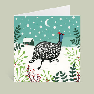 Snow Guinea Greeting Card