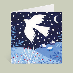 Snowy Dove Greeting Card