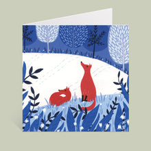 Load image into Gallery viewer, Night Foxes Greeting Card