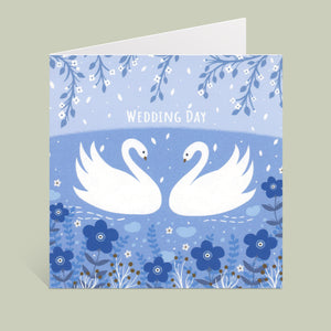 Swan Lake Wedding Card