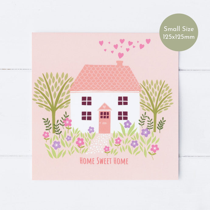 Wholesale - SS163 Home Sweet Home 125x125mm, Pack of 6 Greeting Cards