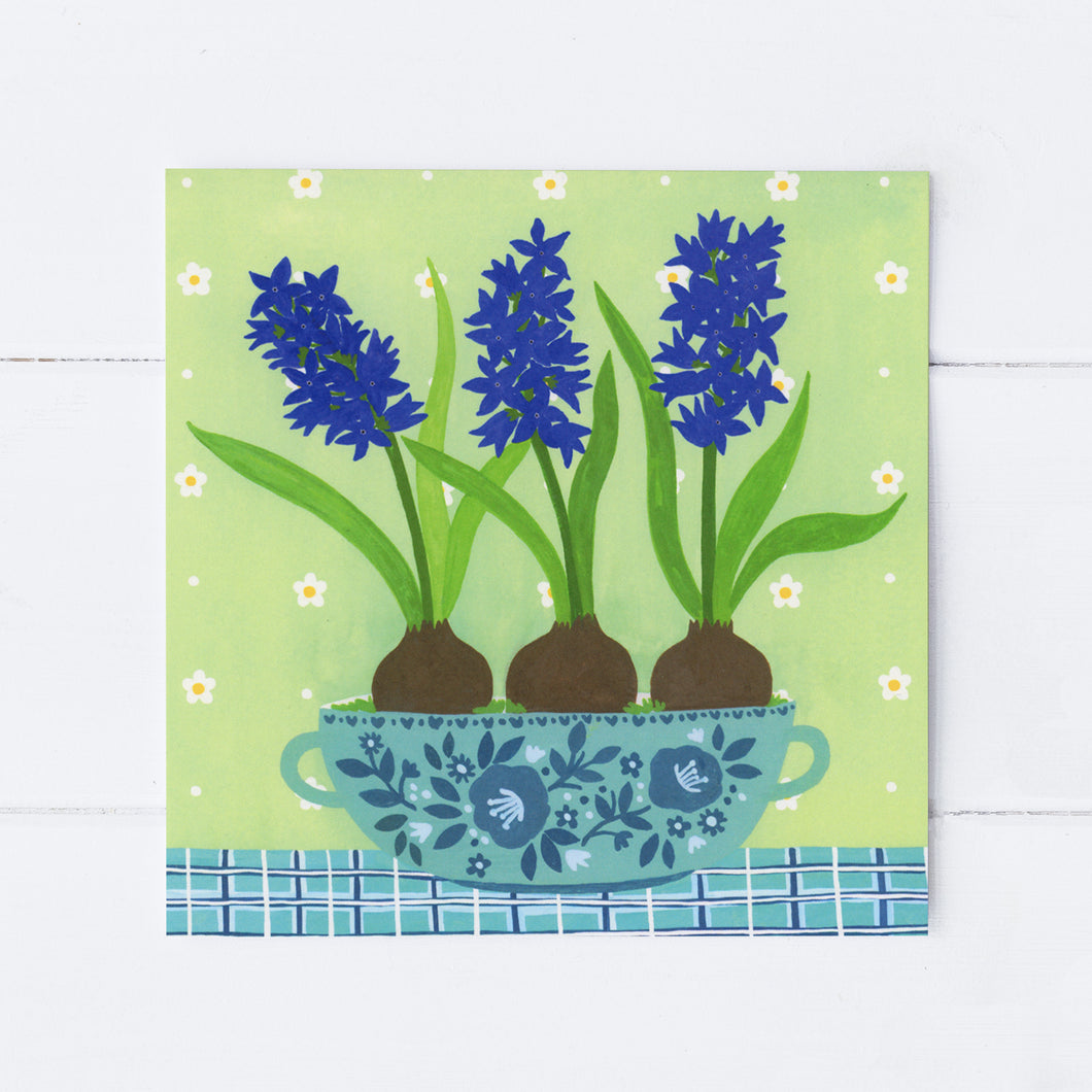 Hyacinths Greeting Card