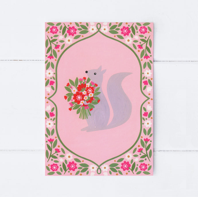 Love Squirrel Greeting Card