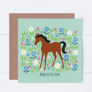 New Little Foal New Baby Card