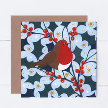 Load image into Gallery viewer, Robin And Berries Greeting Card