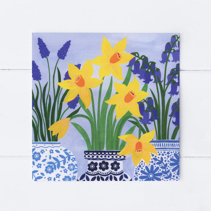 Spring Vases Greeting Card