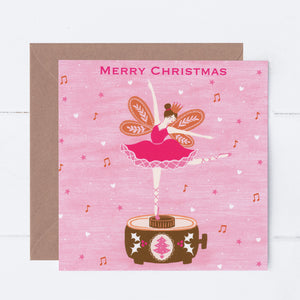 Ballerina Music Box Greeting Card