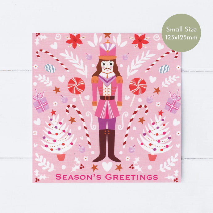 Wholesale - SS110 Nutcracker 125x125mm, Pack of 6 Greeting Cards