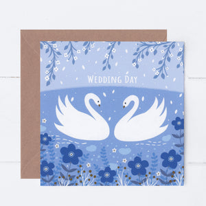 Swan Lake Wedding Card
