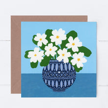 Load image into Gallery viewer, Winter Primroses Greeting Card