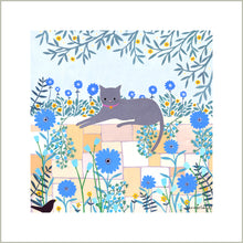 Load image into Gallery viewer, Cat On Wall Art Print