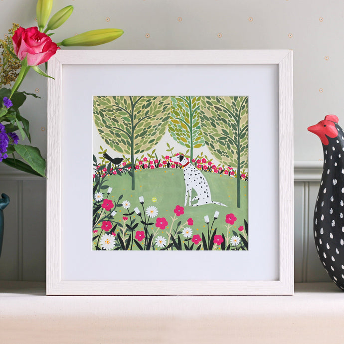Dalmatian And Ball Art Print