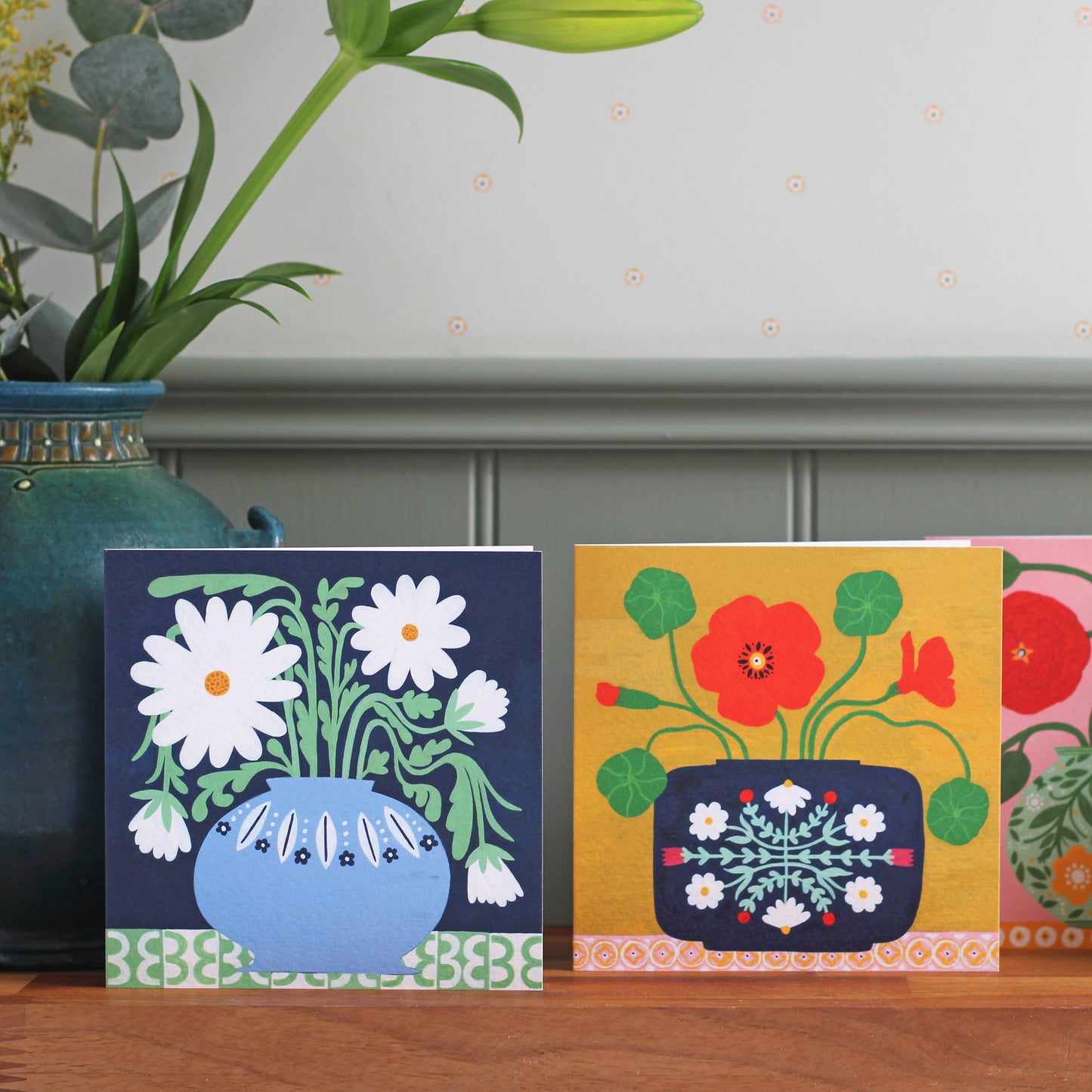Notecard Pack - Folk Florals