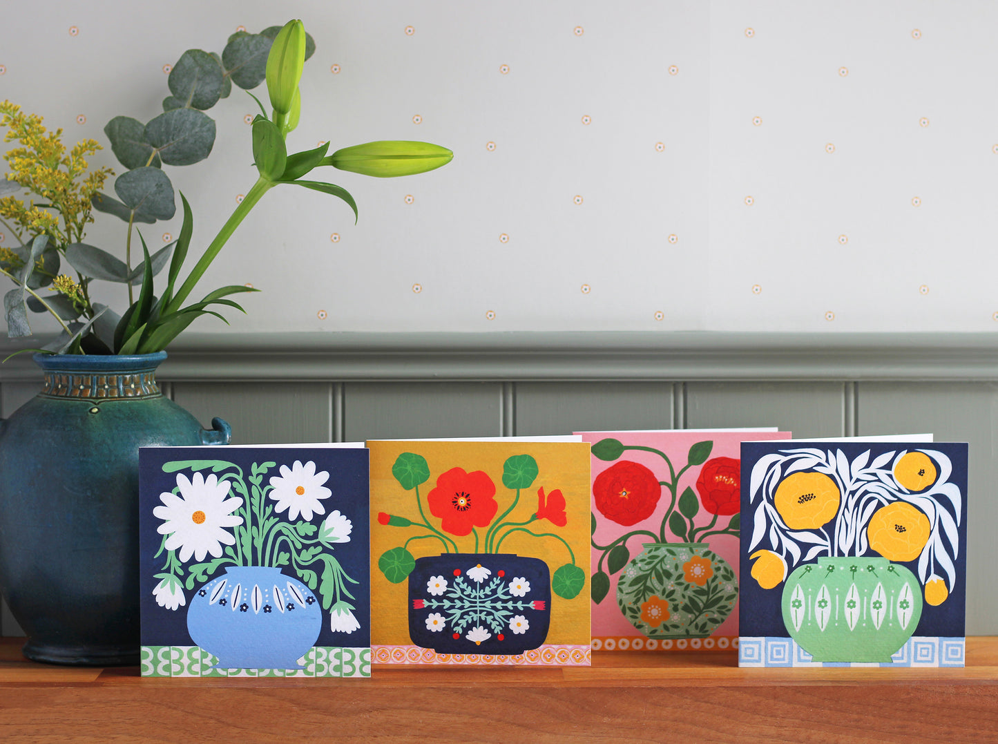 Notecard Pack - Folk Florals