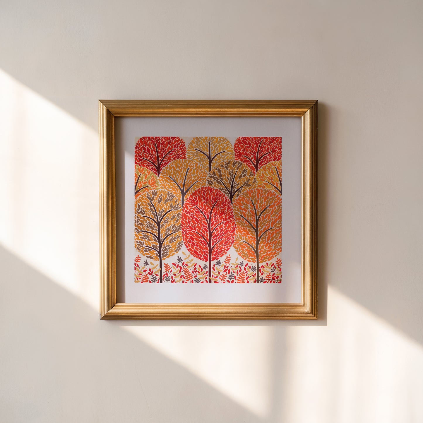Autumn Trees Art Print