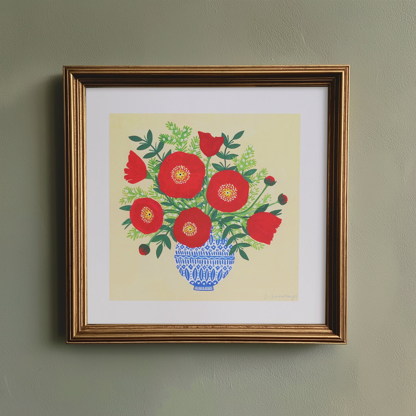 Pretty Poppies Art Print