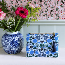 Load image into Gallery viewer, Hares and Hydrangeas Cosmetic Bag