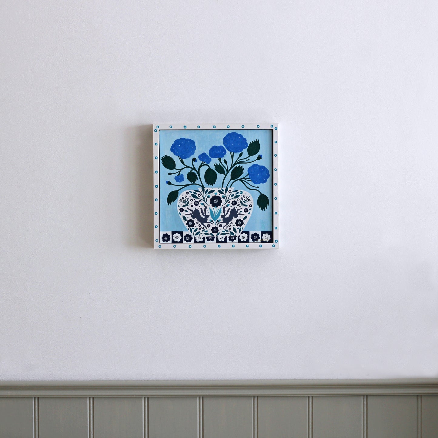 'Hares Vase' Original Art