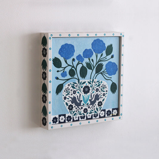 'Hares Vase' Original Art