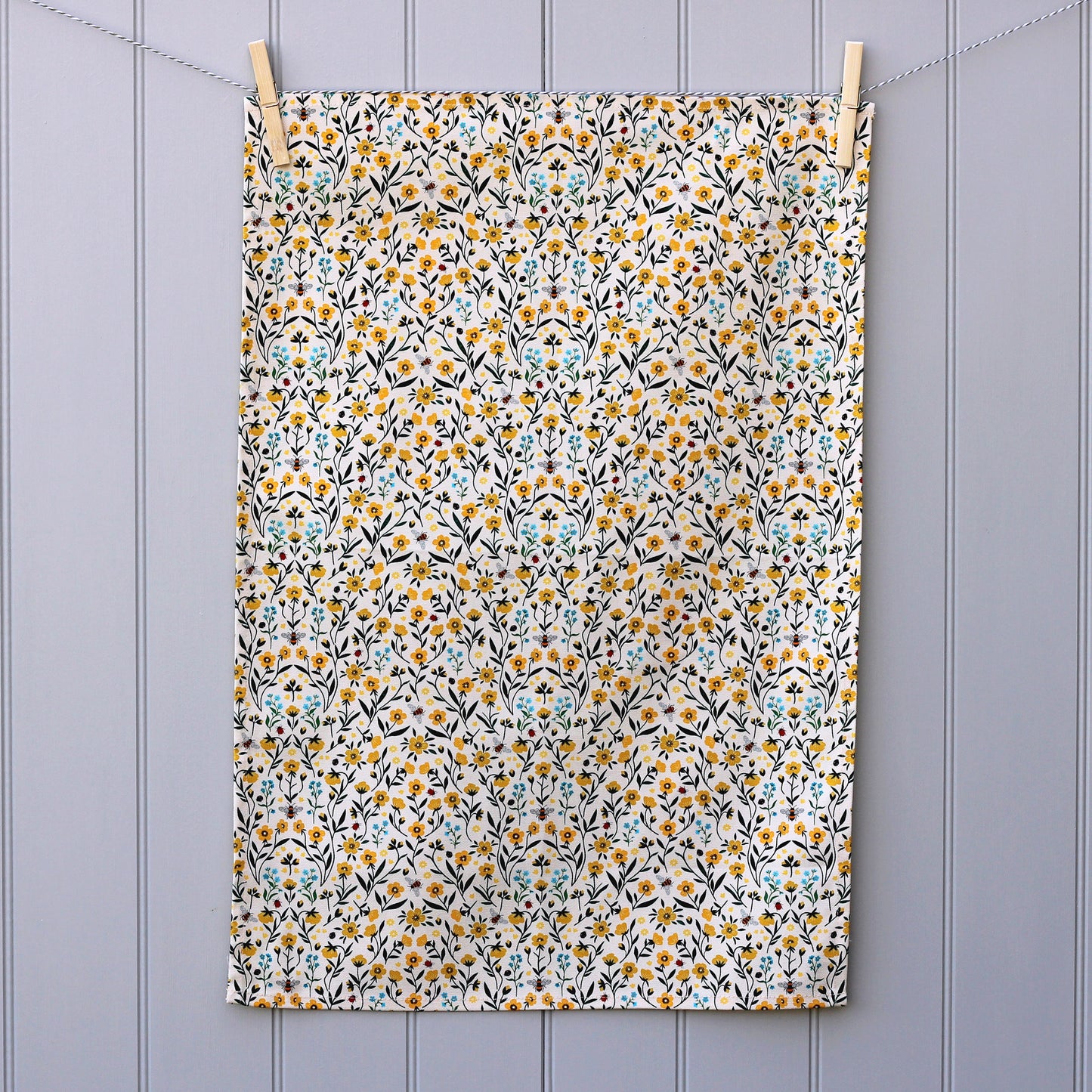 Kitchen Towel, Buttercup and Bee