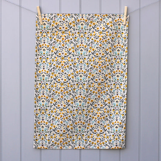 Kitchen Towel, Buttercup and Bee