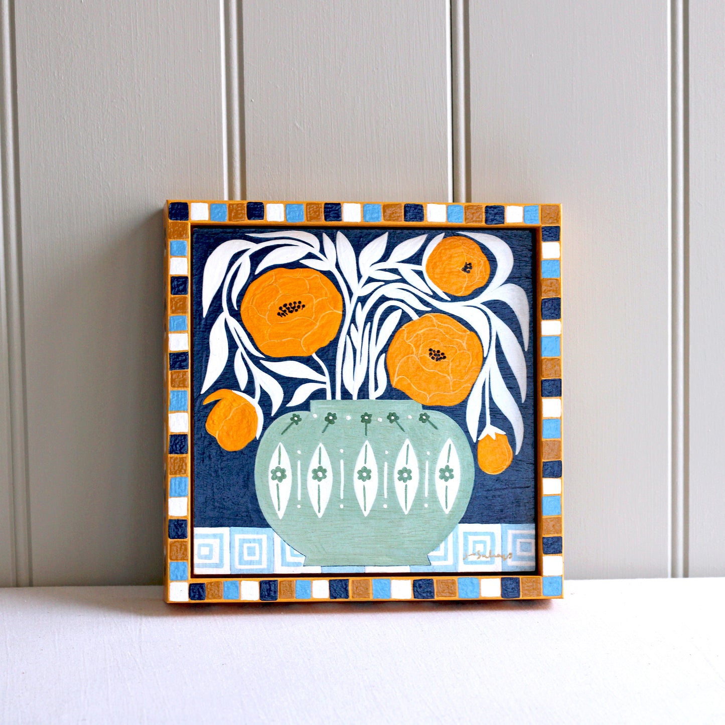 'Yellow Peonies' Original Art