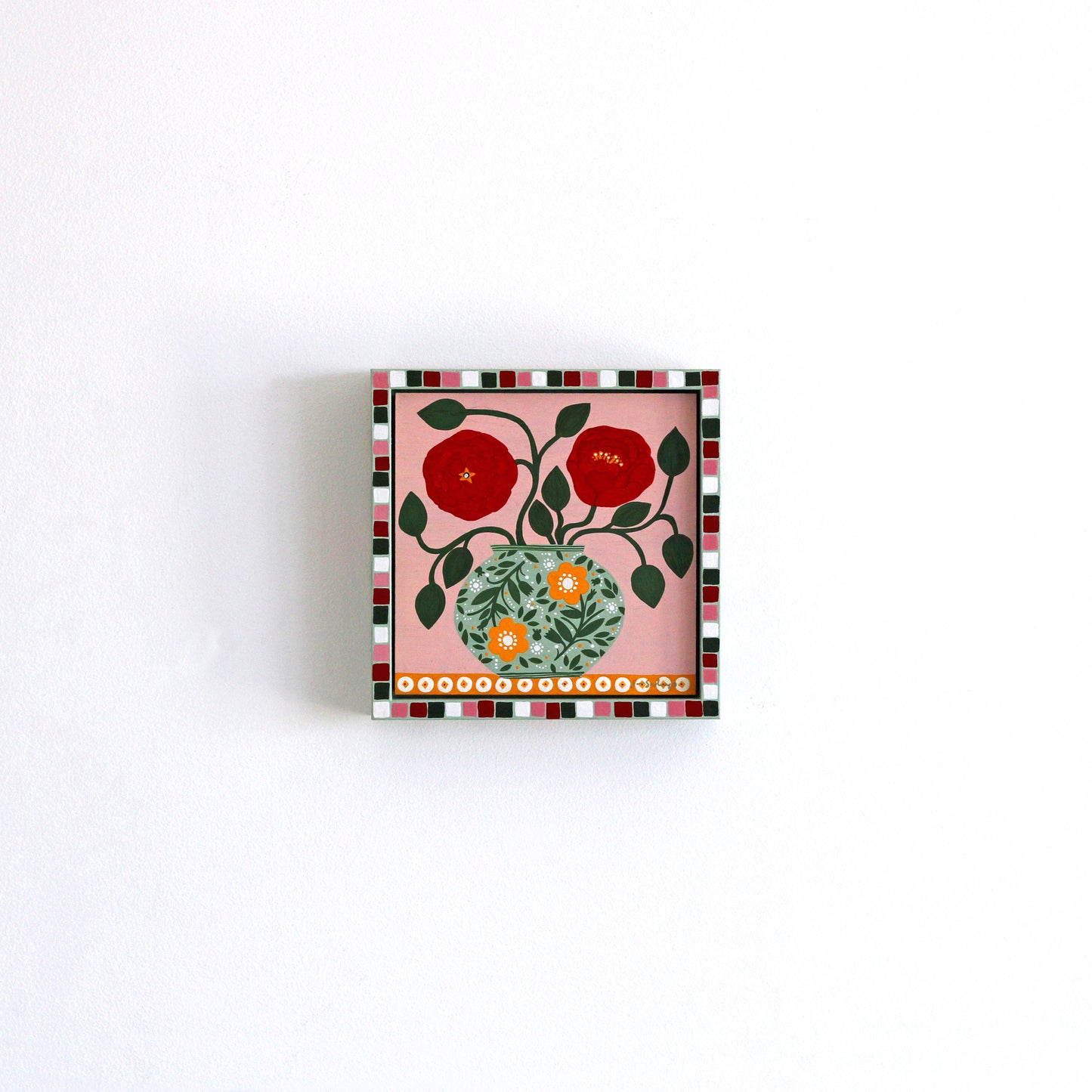 'Red Peonies' Original Art