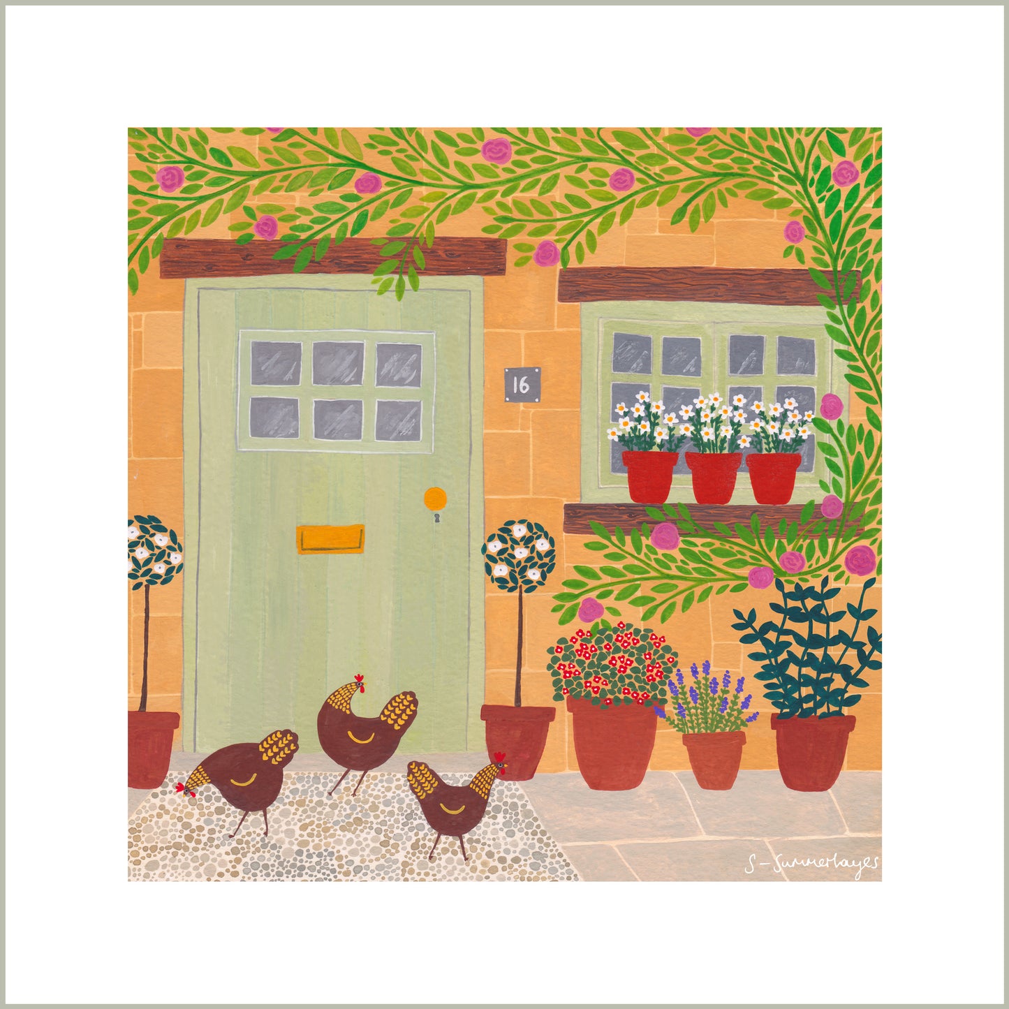 Number Sixteen Art Print