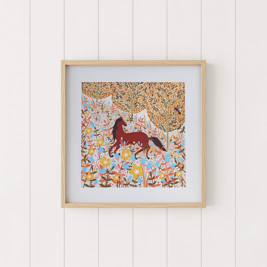 Horse Meadow Art Print
