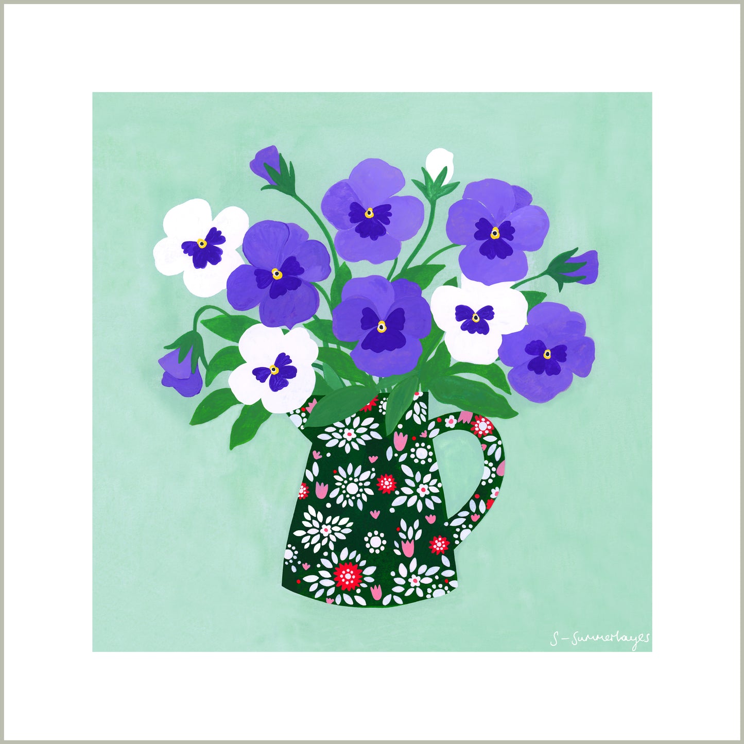 Pansies Art Print