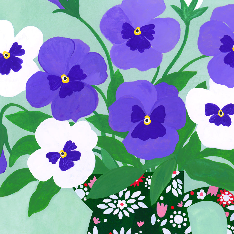 Pansies Art Print