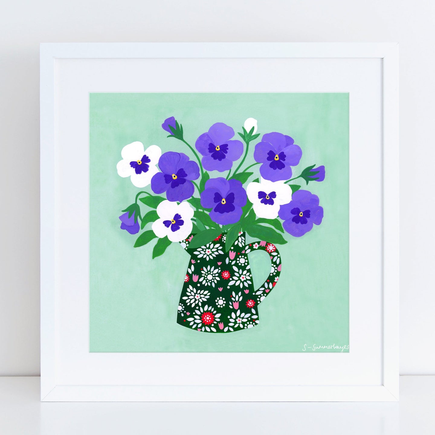 Pansies Art Print
