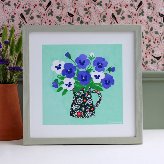 Pansies Art Print
