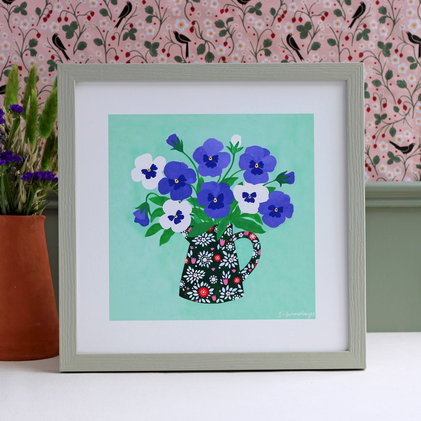 Pansies Art Print