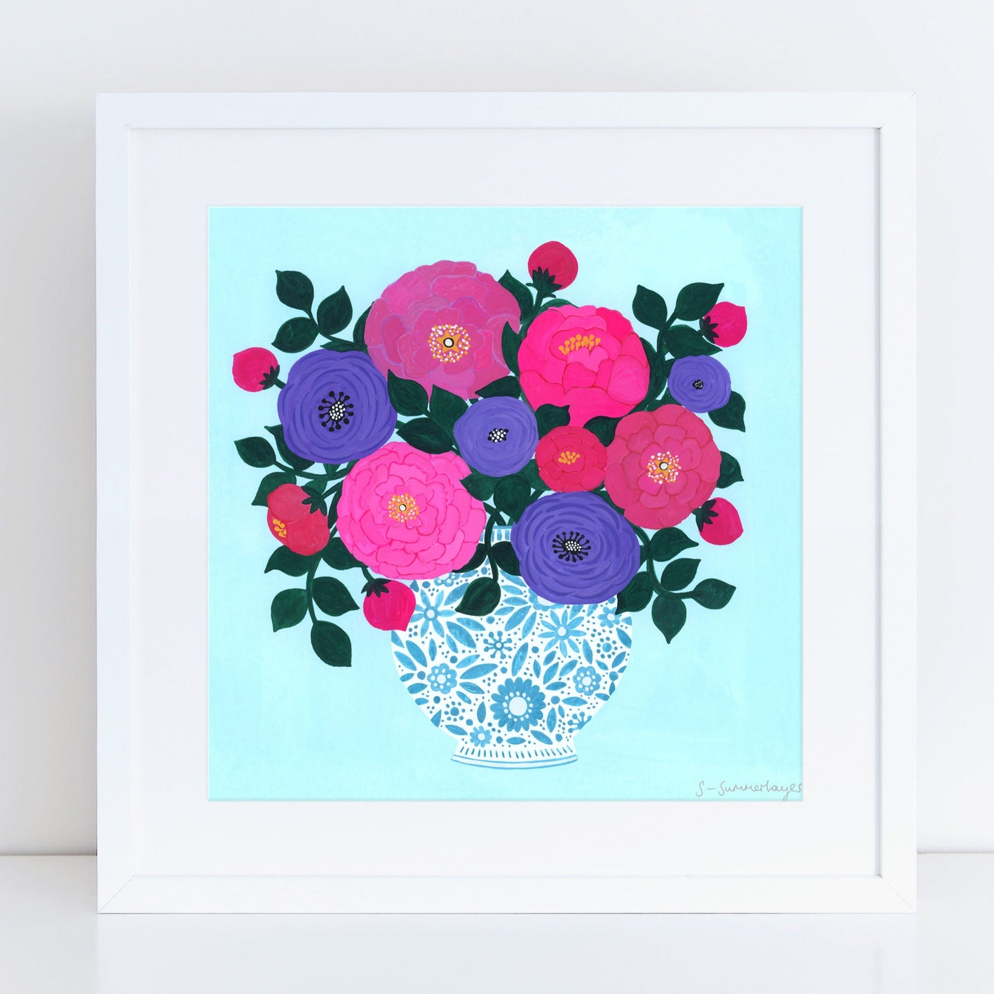 Peony Bouquet Art Print