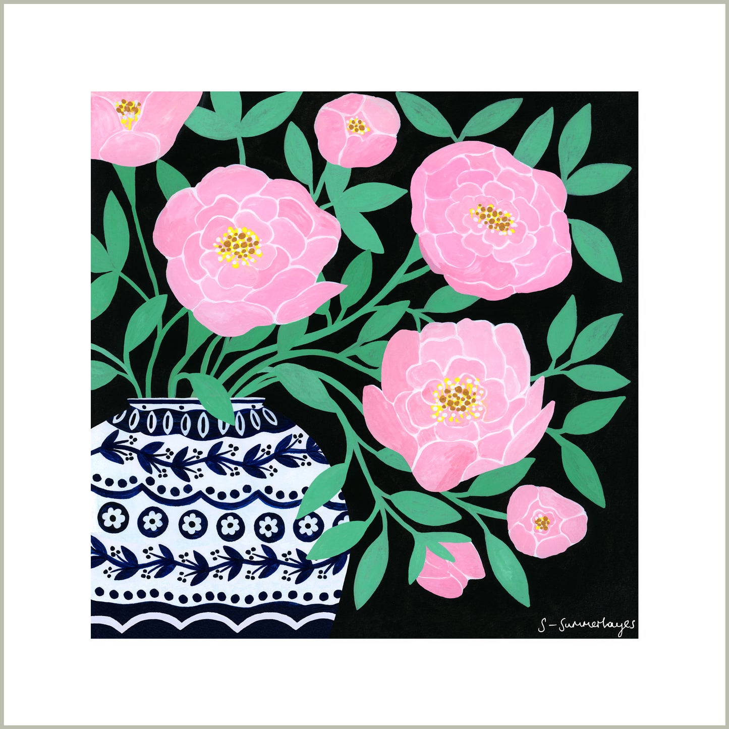 Pink Peonies Art Print