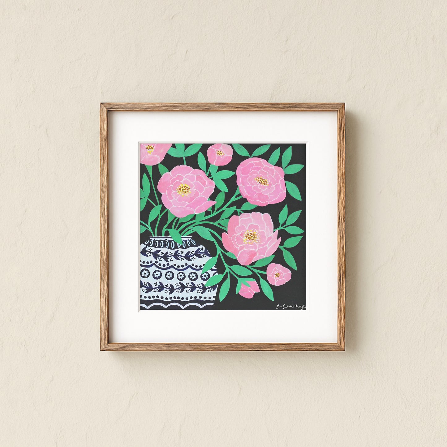 Pink Peonies Art Print